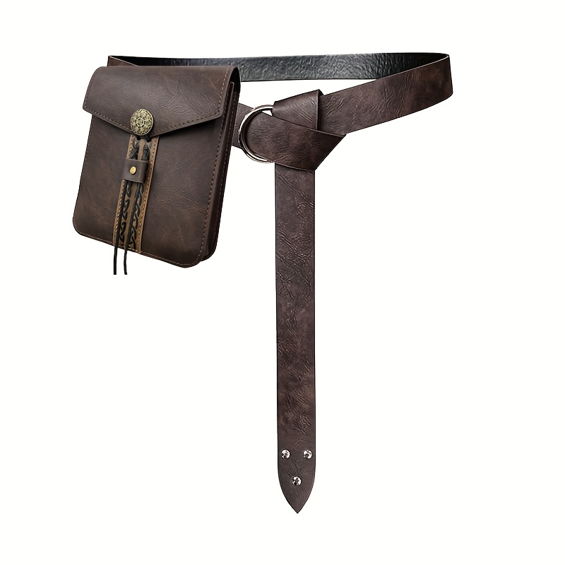 Saddle Bag Leather - 2pcs Medieval Vintage Imitation Synthetic Leather