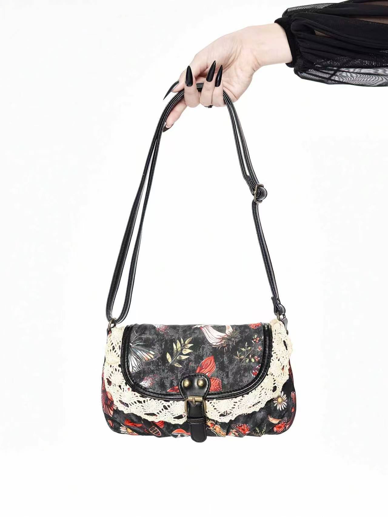 Women Bags Zadig - Retro Korean Japanese Style Floral Lace
