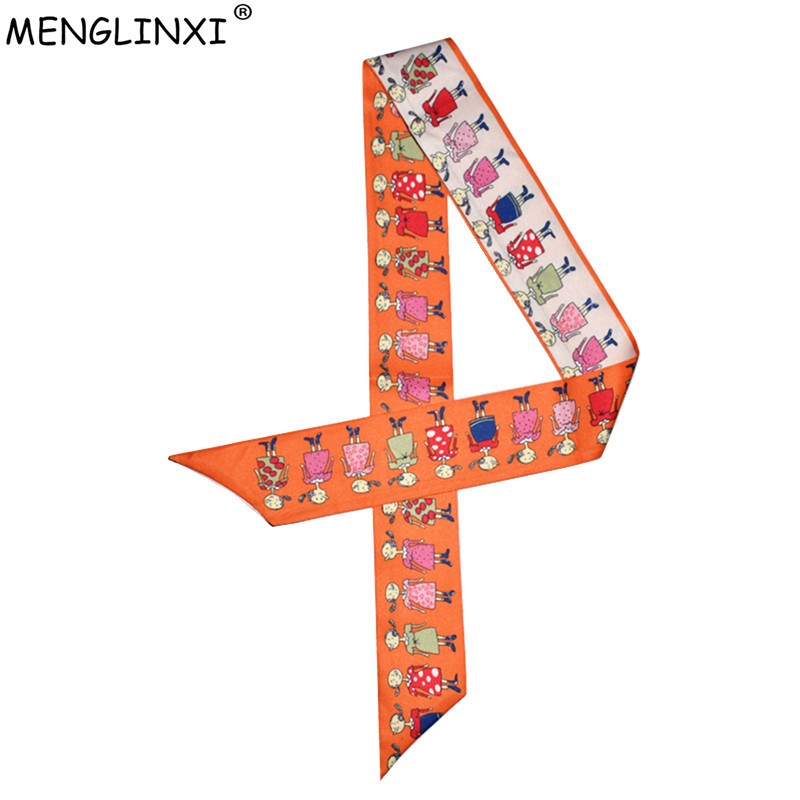 Women Bags Brands - New Design Cartoon Characters Print Scarf