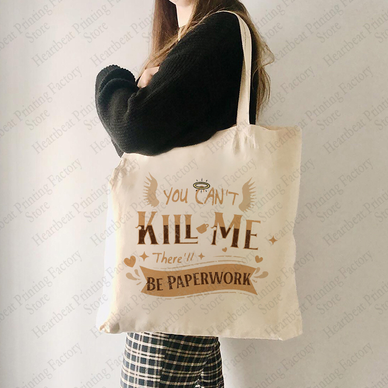 Women'S Best Bags For Travel - Aziraphale Good Omens Pattern Tote Bag