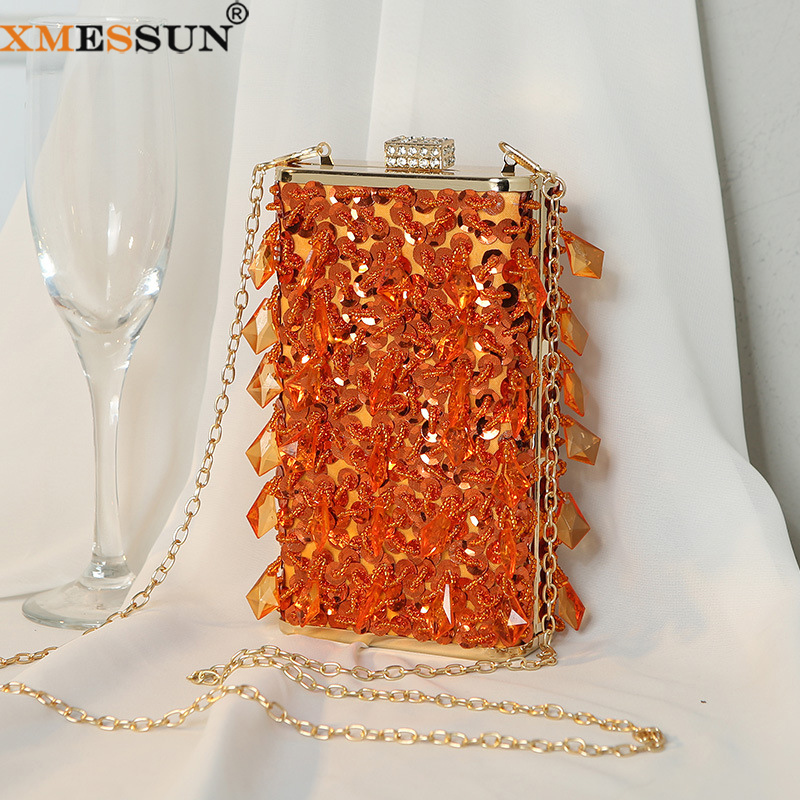 Evening Bag Beaded - XMESSUN New Diamonds Beaded Evening Bags