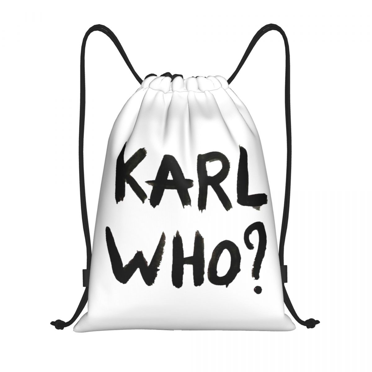 Women'S Karl Bags - Custom Karl Who Drawstring Bags for