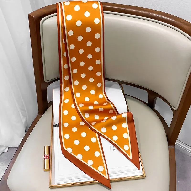 Design Print Skinny Scarf Plai - Women Bags Brands review and price