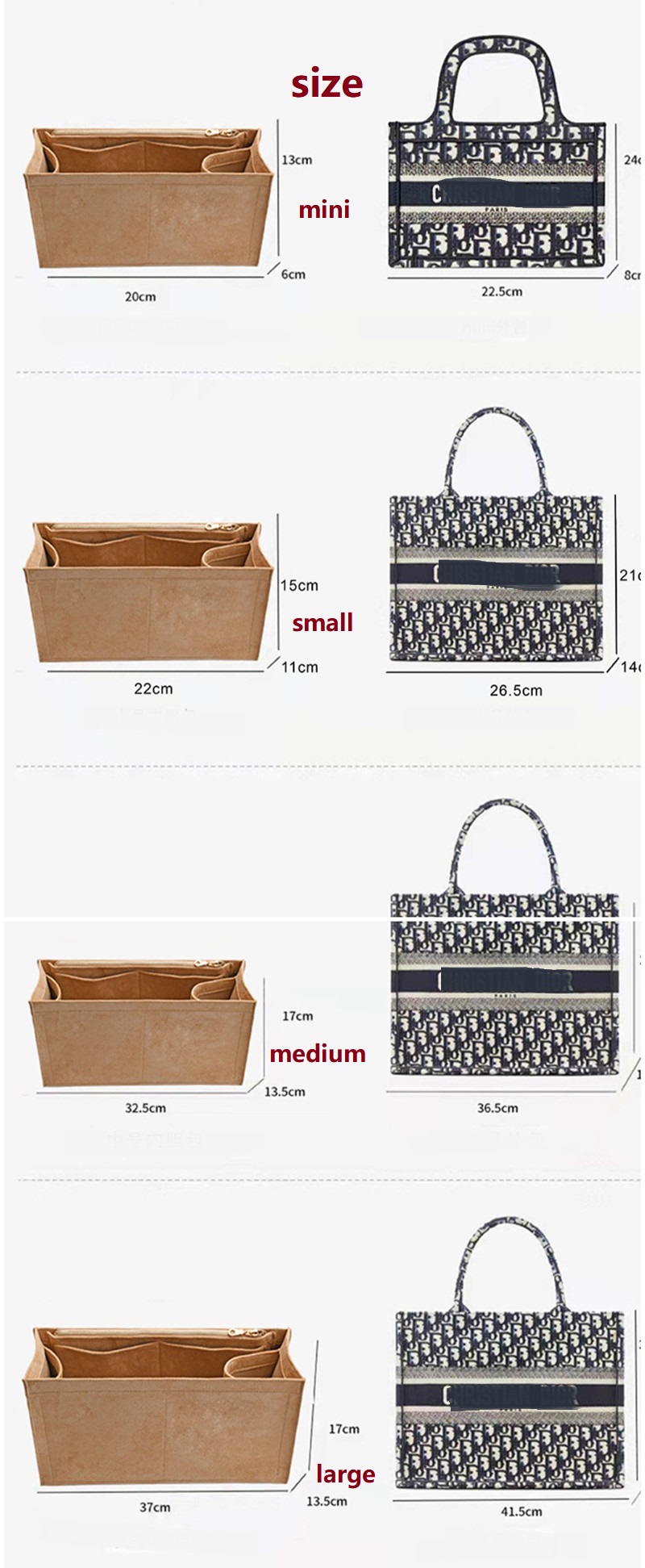 Makeup Bag For Dior Book Tote  - Women Bags Dior review and price