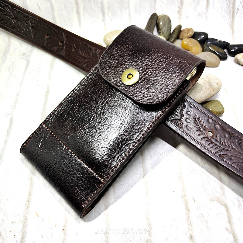 Mobile Phone Waist Bag Holster - Saddle Bag Leather review and price