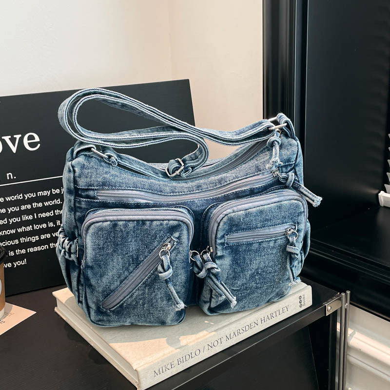 Fashion Denim Shoulder Bag New - Women Bags Zadig review and price