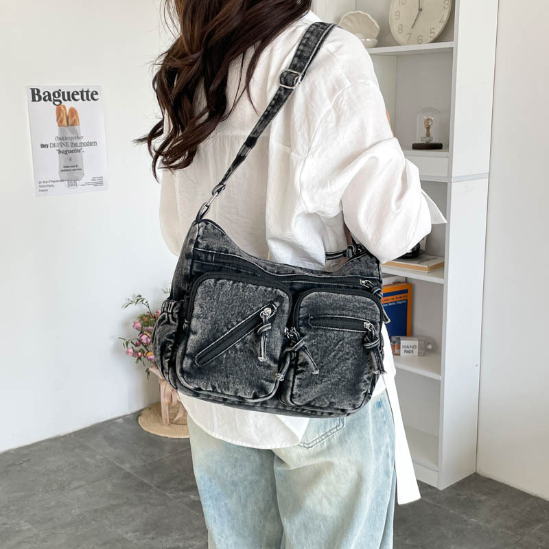 Fashion Denim Shoulder Bag New - Women Bags Zadig review and price