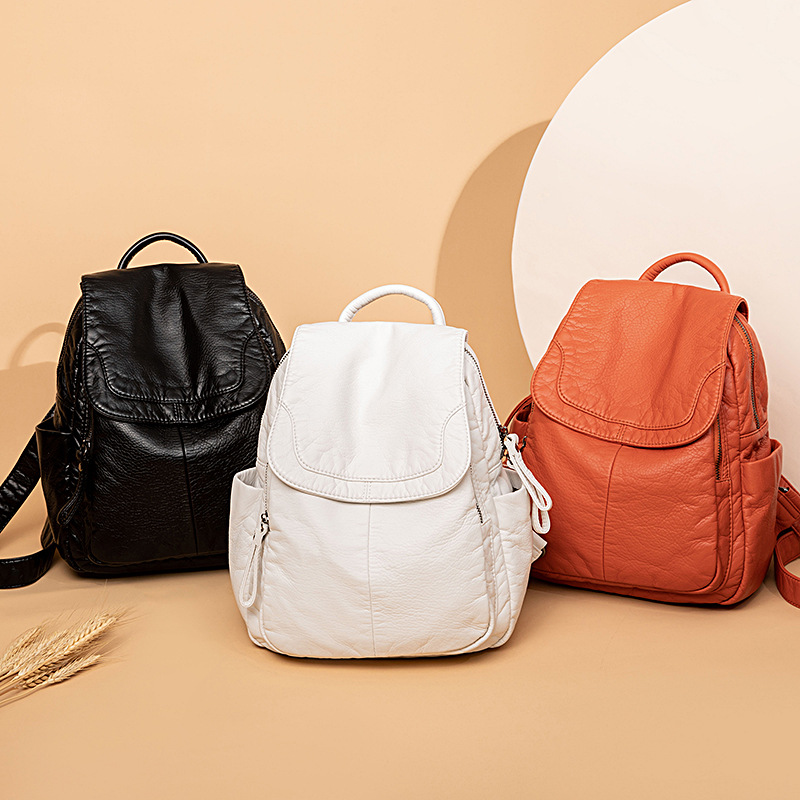 Women's Backpack White Washed  - Women Bags In Sale review and price
