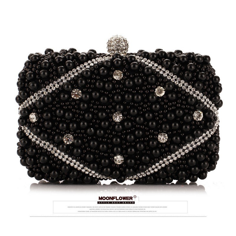 Luxury Crystals Beaded Pearl E - Evening Bag Beaded review and price