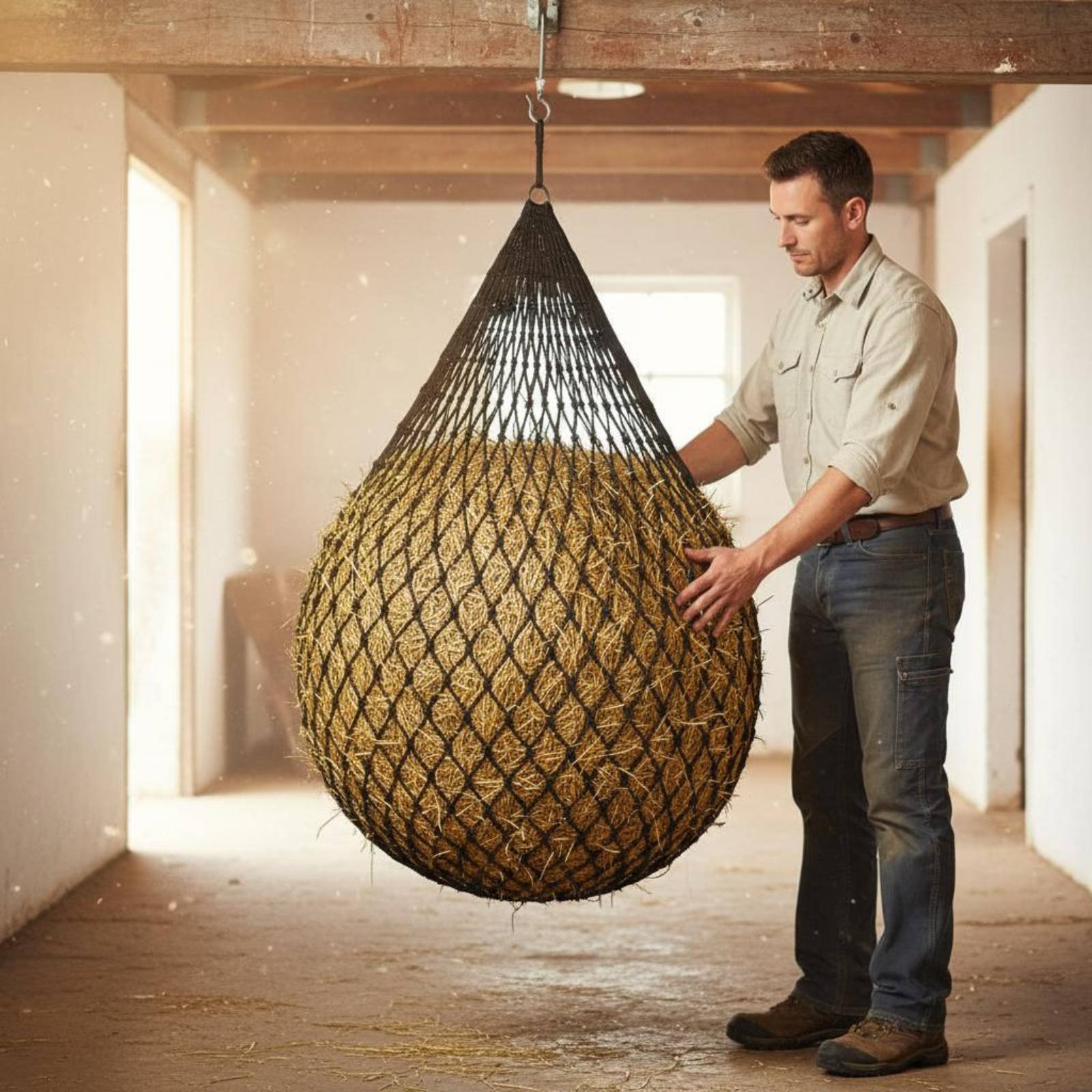 Large Hay Net Bag Easy to Fill - Mesh Net Bag review and price