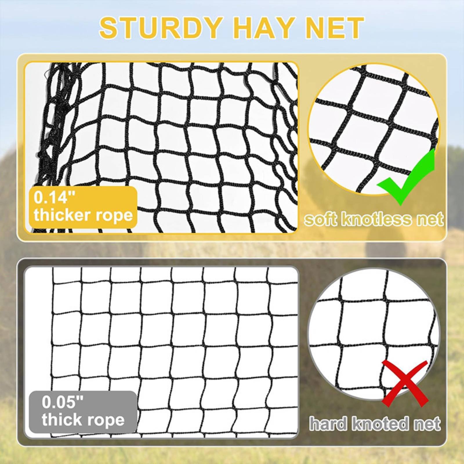Large Hay Net Bag Easy to Fill - Mesh Net Bag review and price
