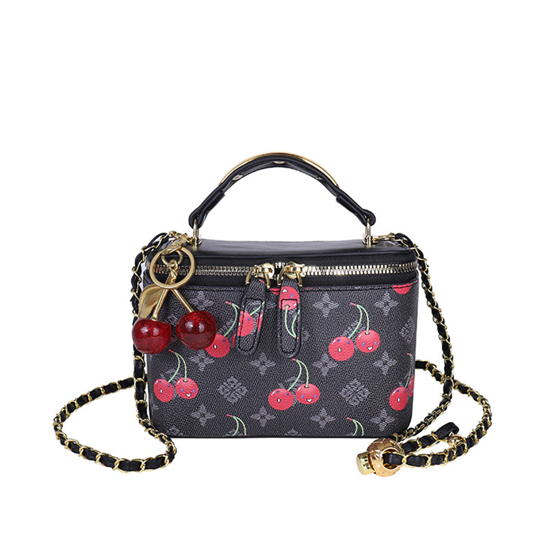 Cherry print mini square box b - Women Bags Zadig review and price