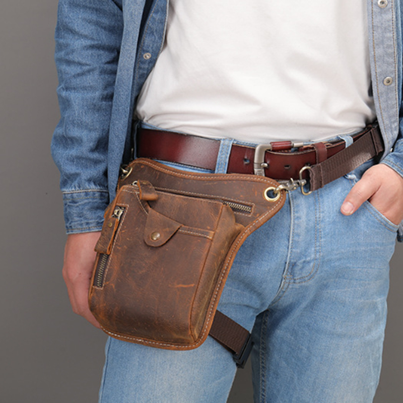 Vintage Men Waist Fanny Pack D - Saddle Bag Leather review and price