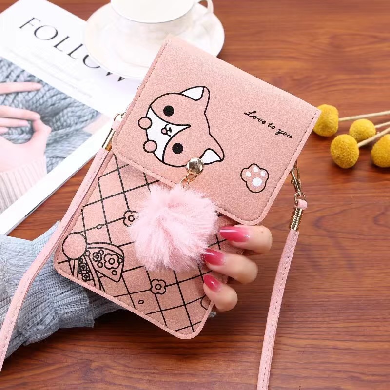 Cute Cartoon Pattern Touch-Scr - Women Bags Leather review and price