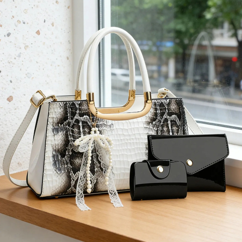 Women's Handbag Set, Crocodile - Women Bags Gift review and price
