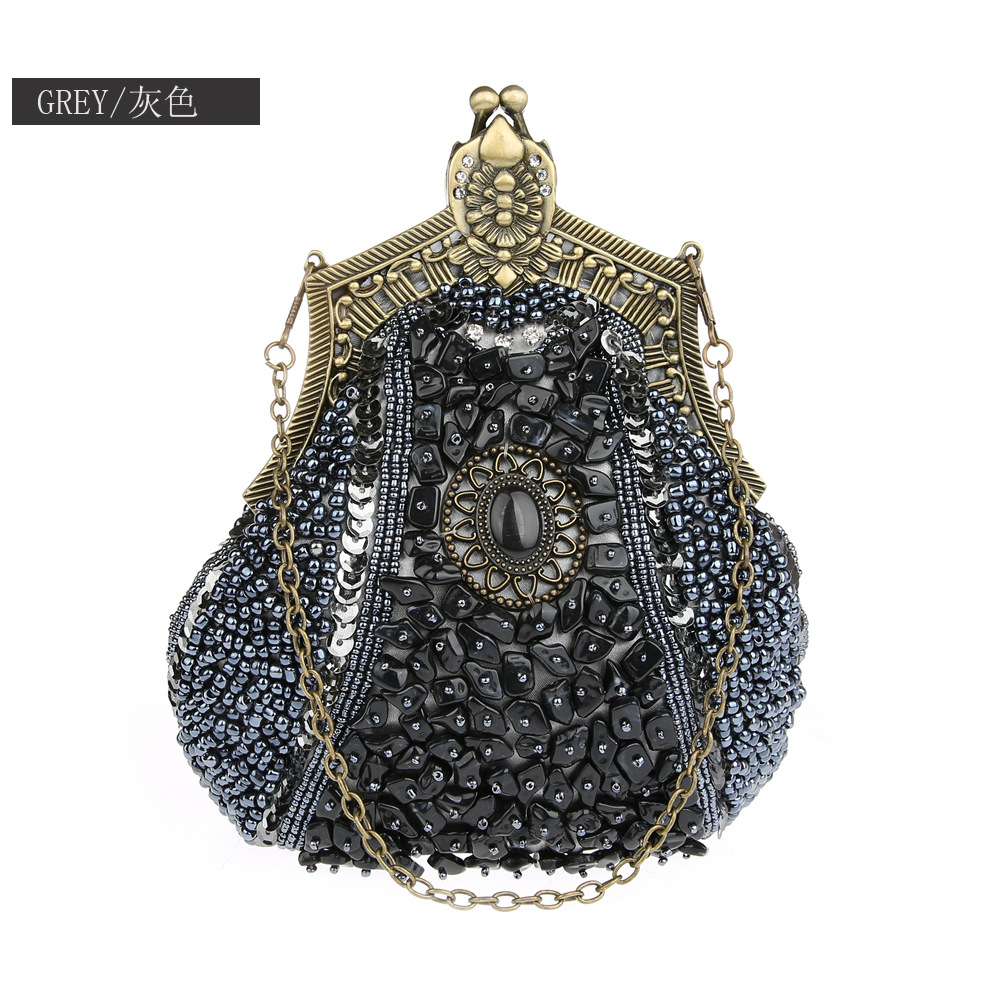 Retro Fashion Pearl Sequin Bea - Evening Bag Beaded review and price
