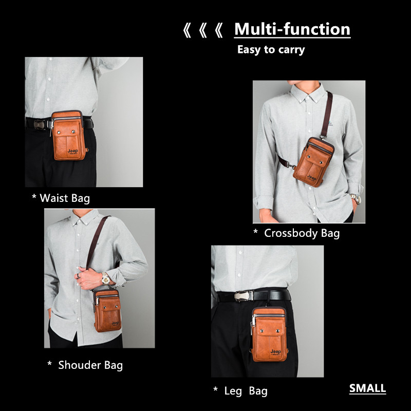 JEEP BULUO Small Multi-functio - Saddle Bag Leather review and price