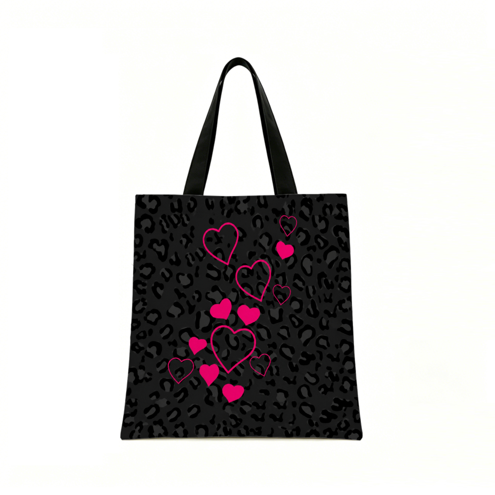 Black Leopard Print Pink Heart - Women Bags Gift review and price