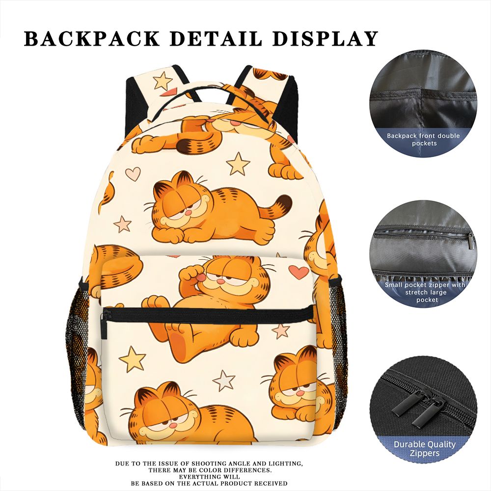Funny Lazy Garfield Backpack S - Mesh Net Bag review and price